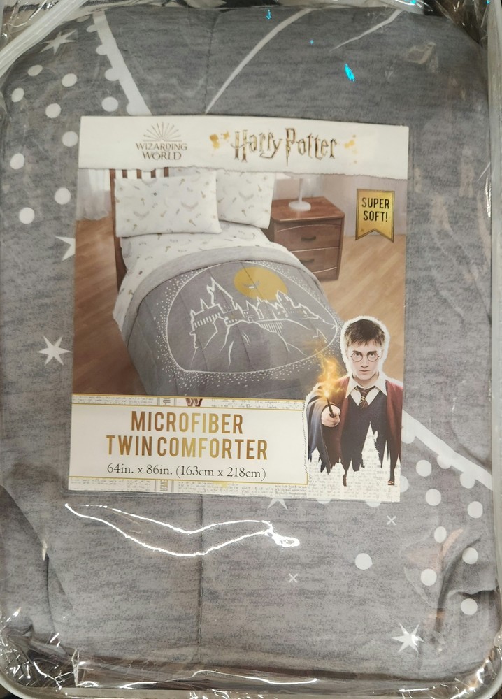 Harry Potter Microfiber Twin Comforter NIP Microfiber Wizarding World Hogwarts