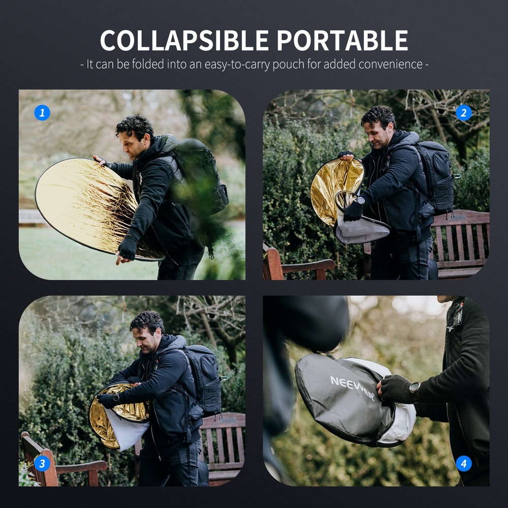 NEEWER RF-80D 32" 5-in-1 Collapsible Reflector