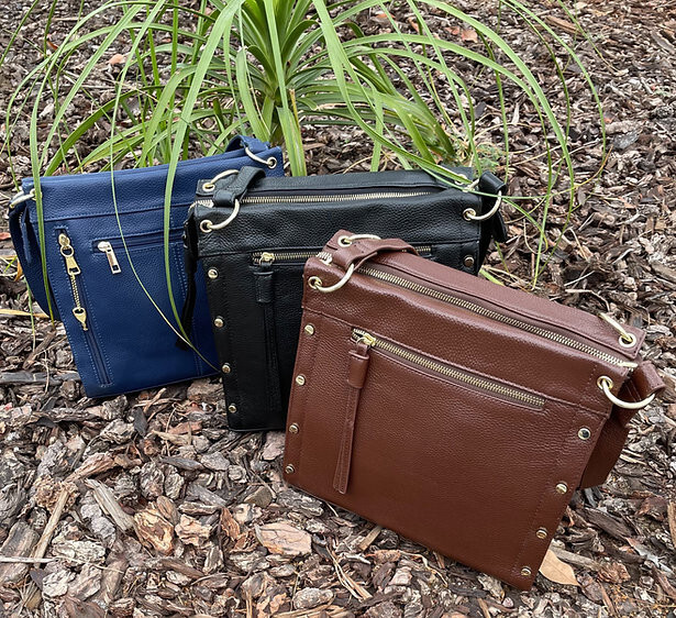 Sleek Leather CCW Handbag