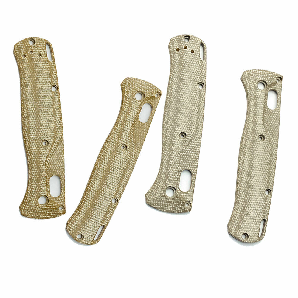 Brushed Custom Knife Handle Micarta Scales Patch For Benchmade Bugout 535 #SH