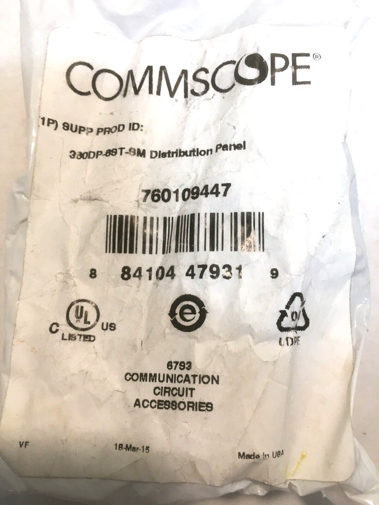 Commscope 360DP-6ST-8M Distribution Panel New in Package