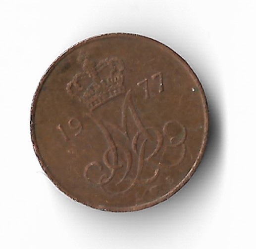Denmark 5 Ore 1977 KM# 859.1