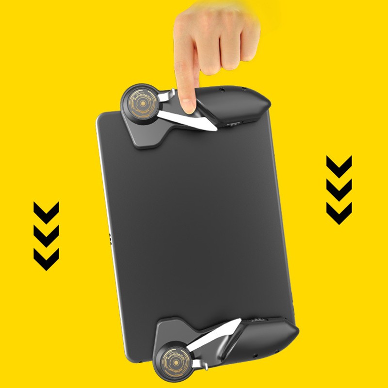 Gaming Trigger Aiming Fire Button Handle Shooter Controller For iPad PUBG Tablet