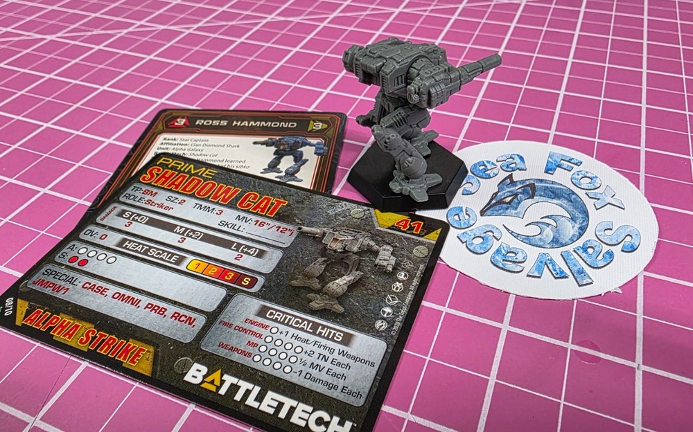 BattleTech Shadow Cat Omni-Mech - Clan Command Star + Cards!!!