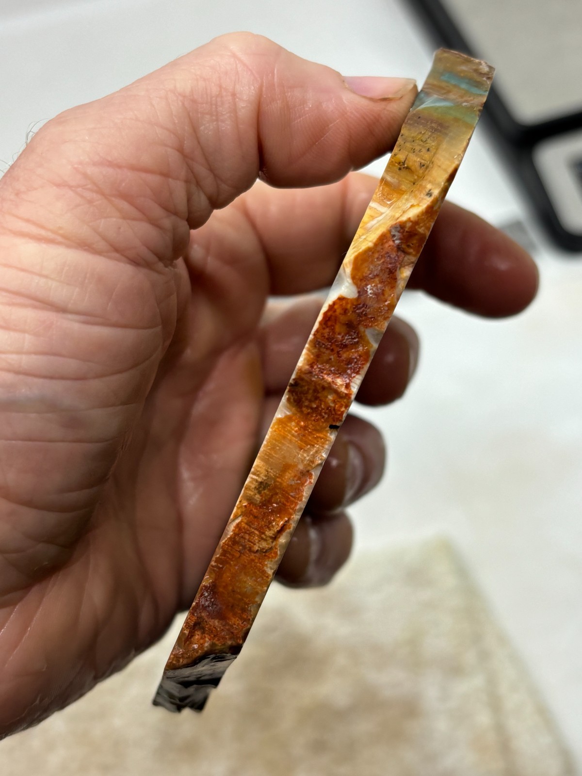 Gary Green Caldera Freedom Jasper Slab Cabbing Lapidary Combo Ship Avail