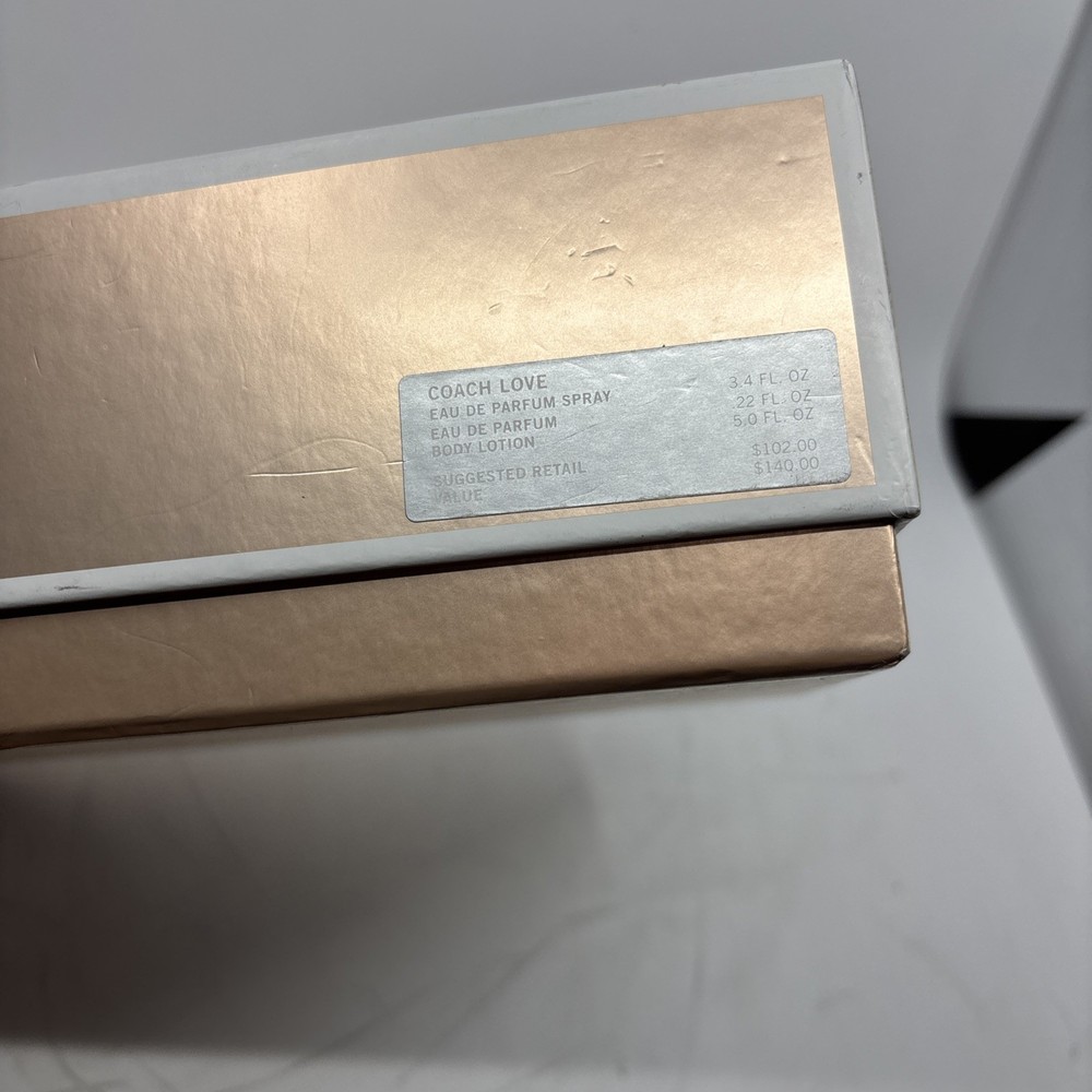 coach love de parfum empty box