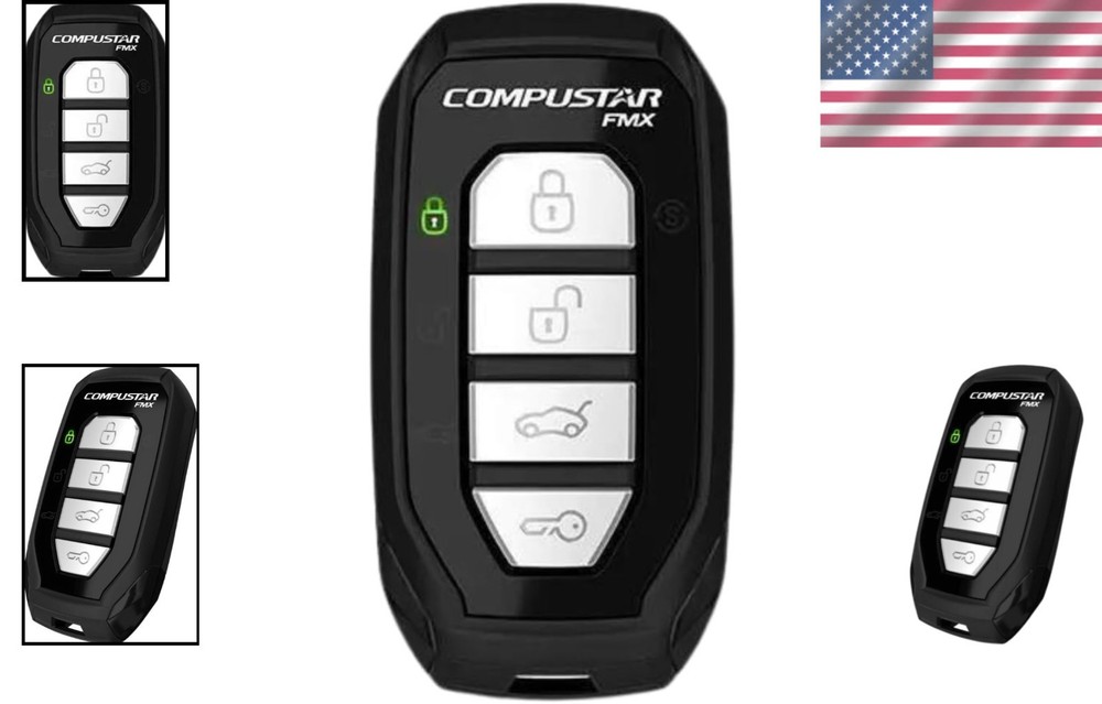 High-Range 2-Way Car Remote - Ergonomic, 3000' Frequency Modulation Control