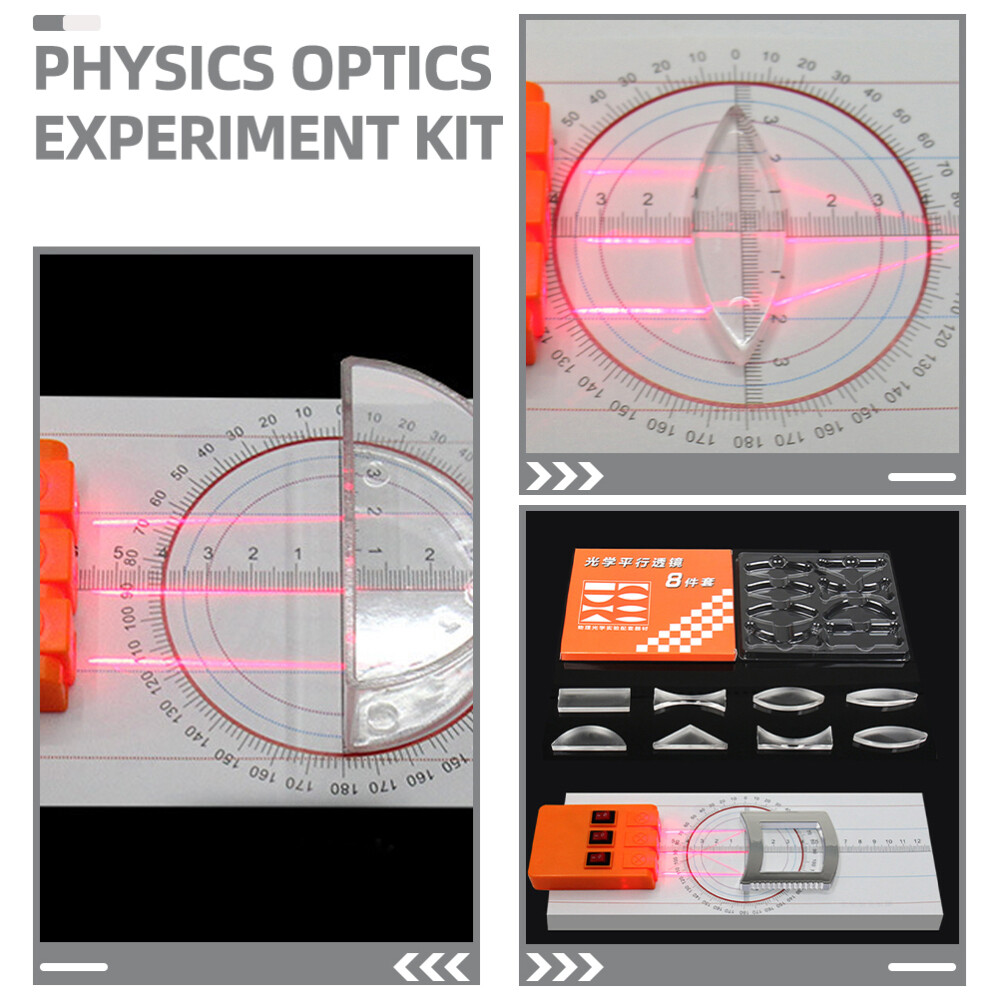 1 Set Physics Science Optical Experiment Tool Optical Lens Refraction Set