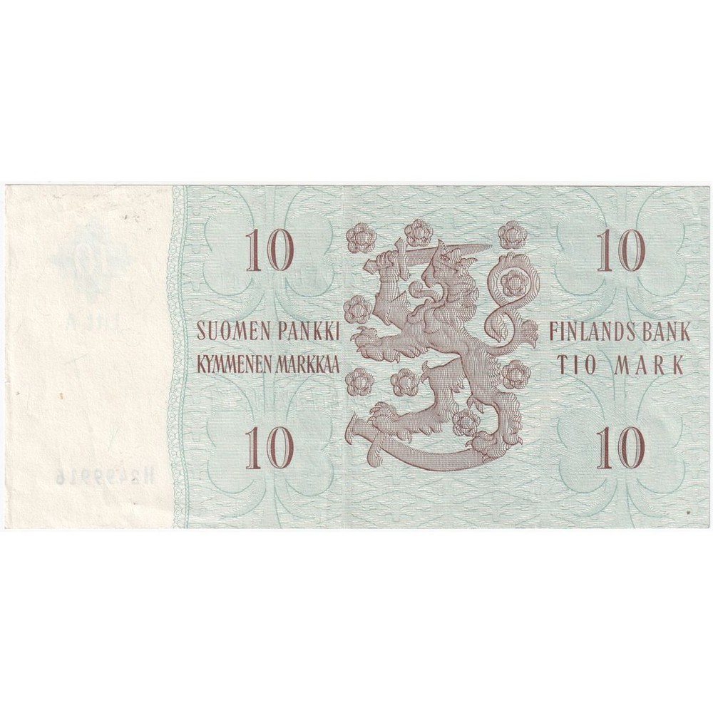 [#335795] Finland, 10 Markkaa, EF