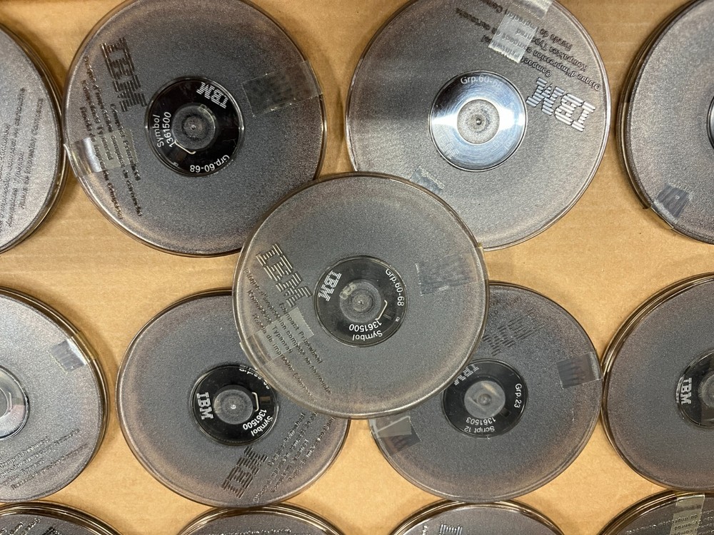 Lot of 16x IBM Compact Printwheels with cases