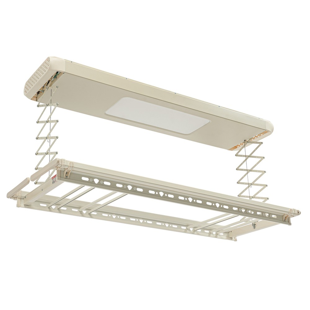 35kg/77.16 lbs Electrical Retractable Airing Rack with Remote Control & Light