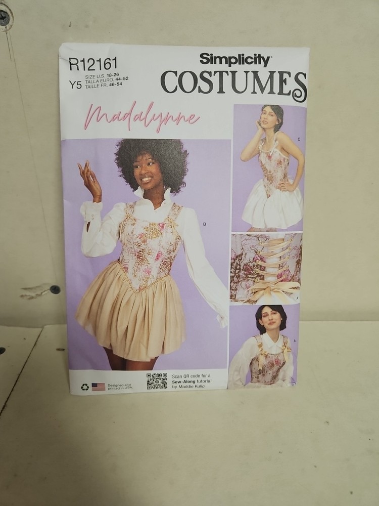 SIMPLICITY CORSETS COSTUMES PATTERN # R12161