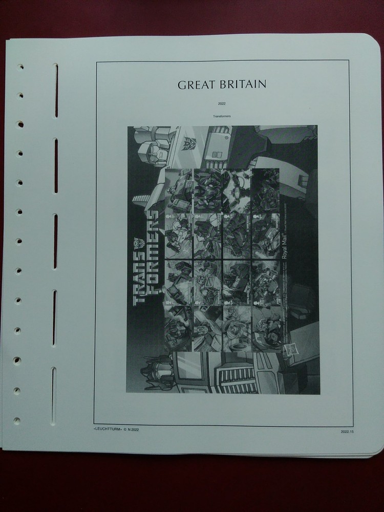 LIGHTHOUSE Commemorative Hingeless album pages Great Britain 2022 Used R2022