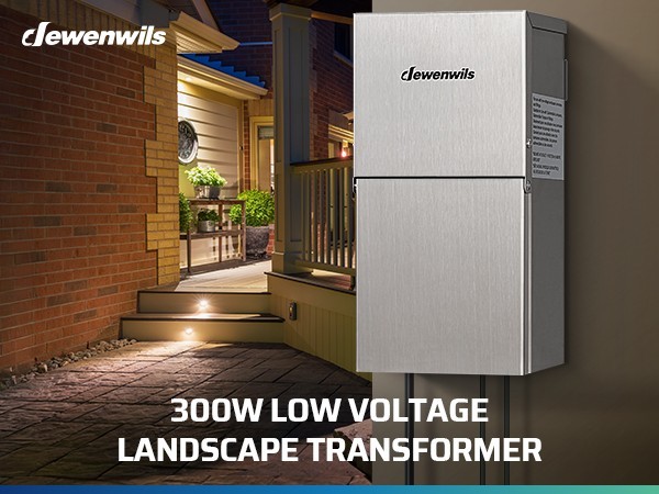 Low Voltage Transformer 300W with Photocell Sensor Timer for Landscape Lights