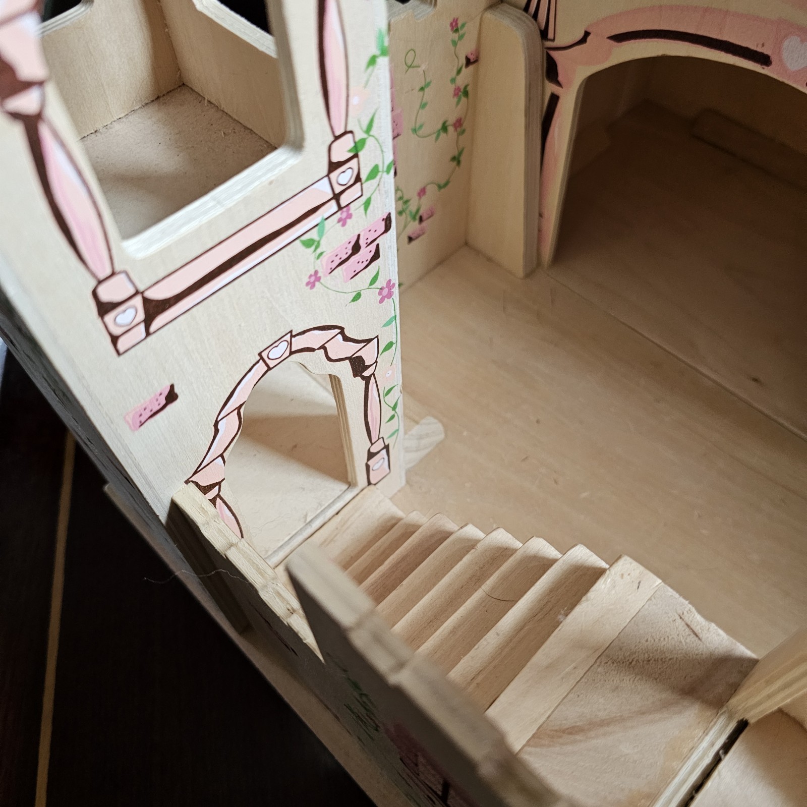 Melissa and Doug Wooden Folding Princess Castle and UNOPENED furniture and dolls