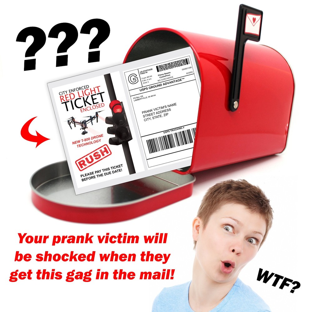 Red Light Fake Prank Mail Sent Anonymously!