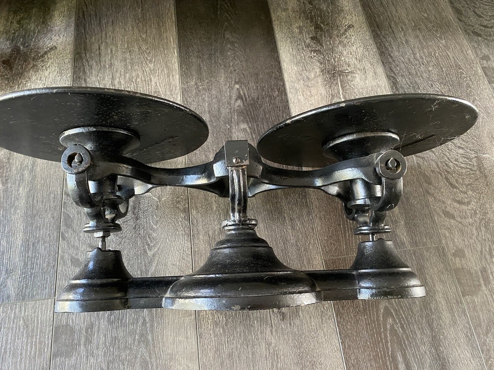 Antique Balance Scale Cast Iron Black