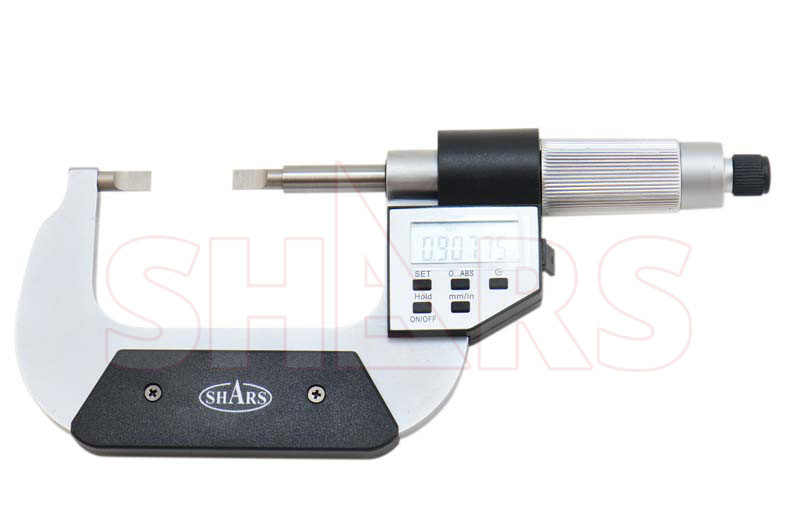 Shars 1-2" Electronic Digital Blade Micrometer Ratchet Stop New P]