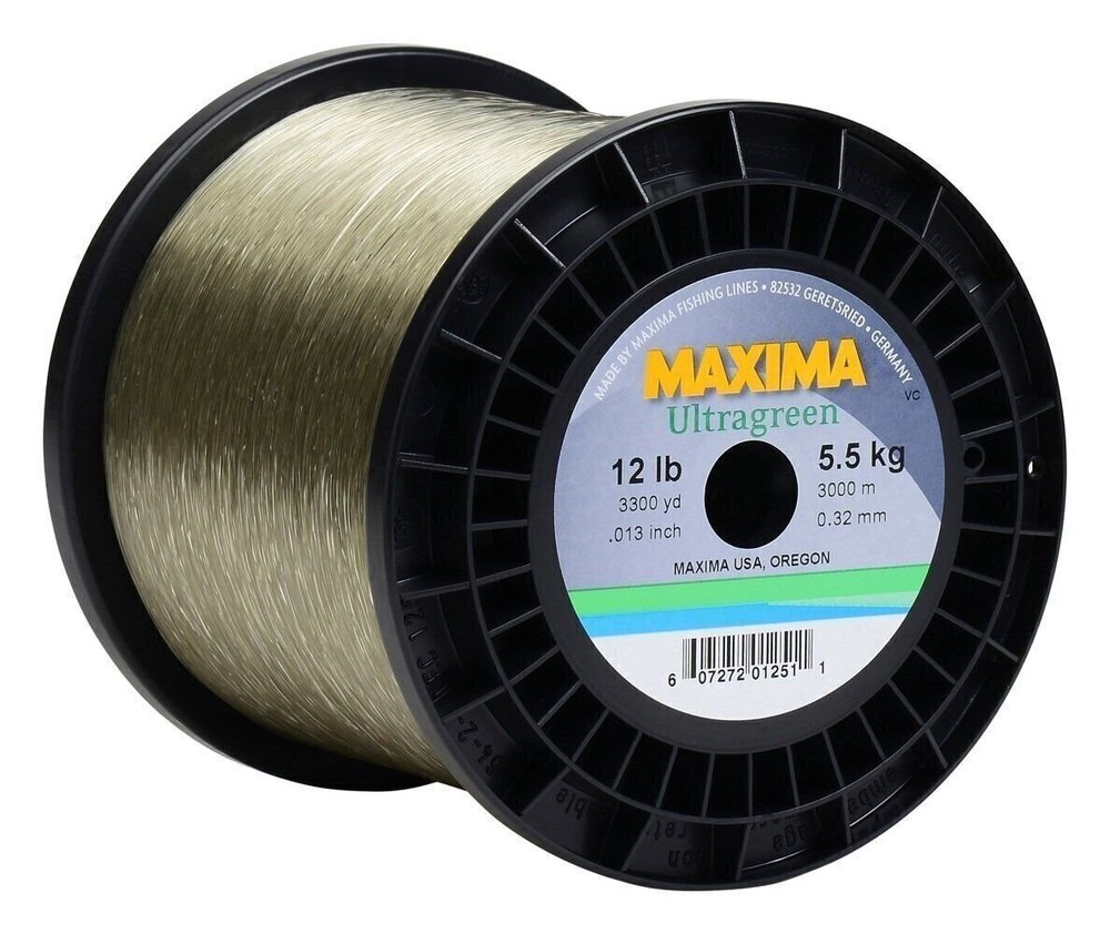 Maxima Ultragreen Service Spool, 12-Pound/3300-Yard
