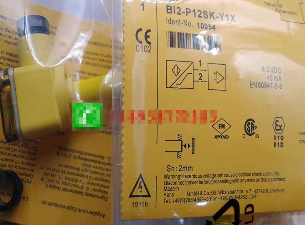 For TURCK BI2-P12SK-Y1X 40310 Inductive sensor