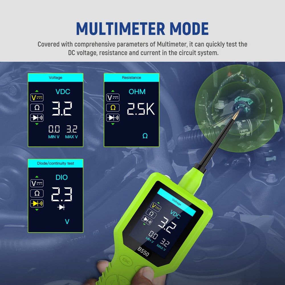 MRCARTOOL® B550 0-5V Probe Circuit Analyzer Electronic Circuit Test Tool