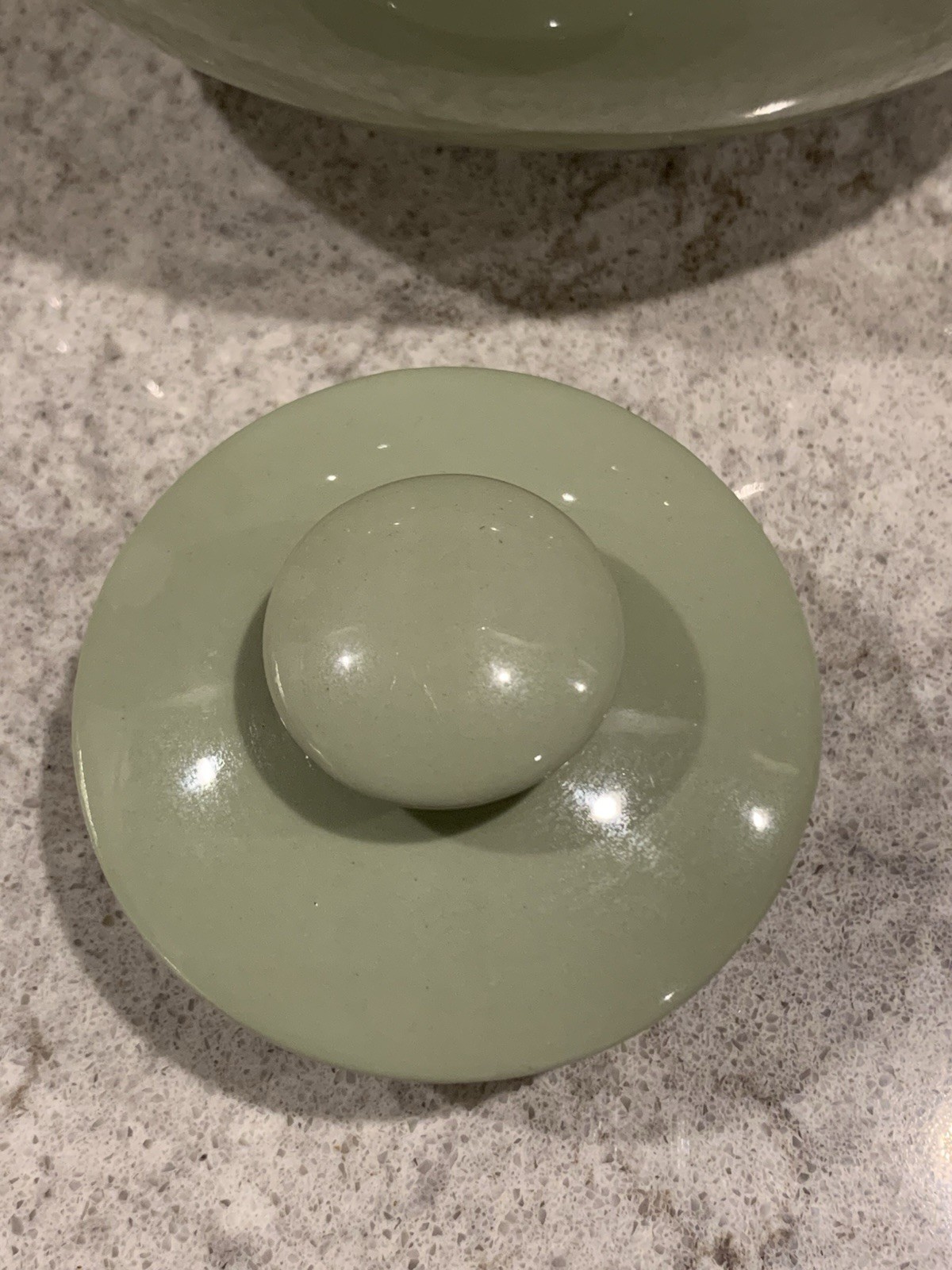 Beautiful Sage Green Ceramic Tea Pot Pitcher Marked #2 On Bottom