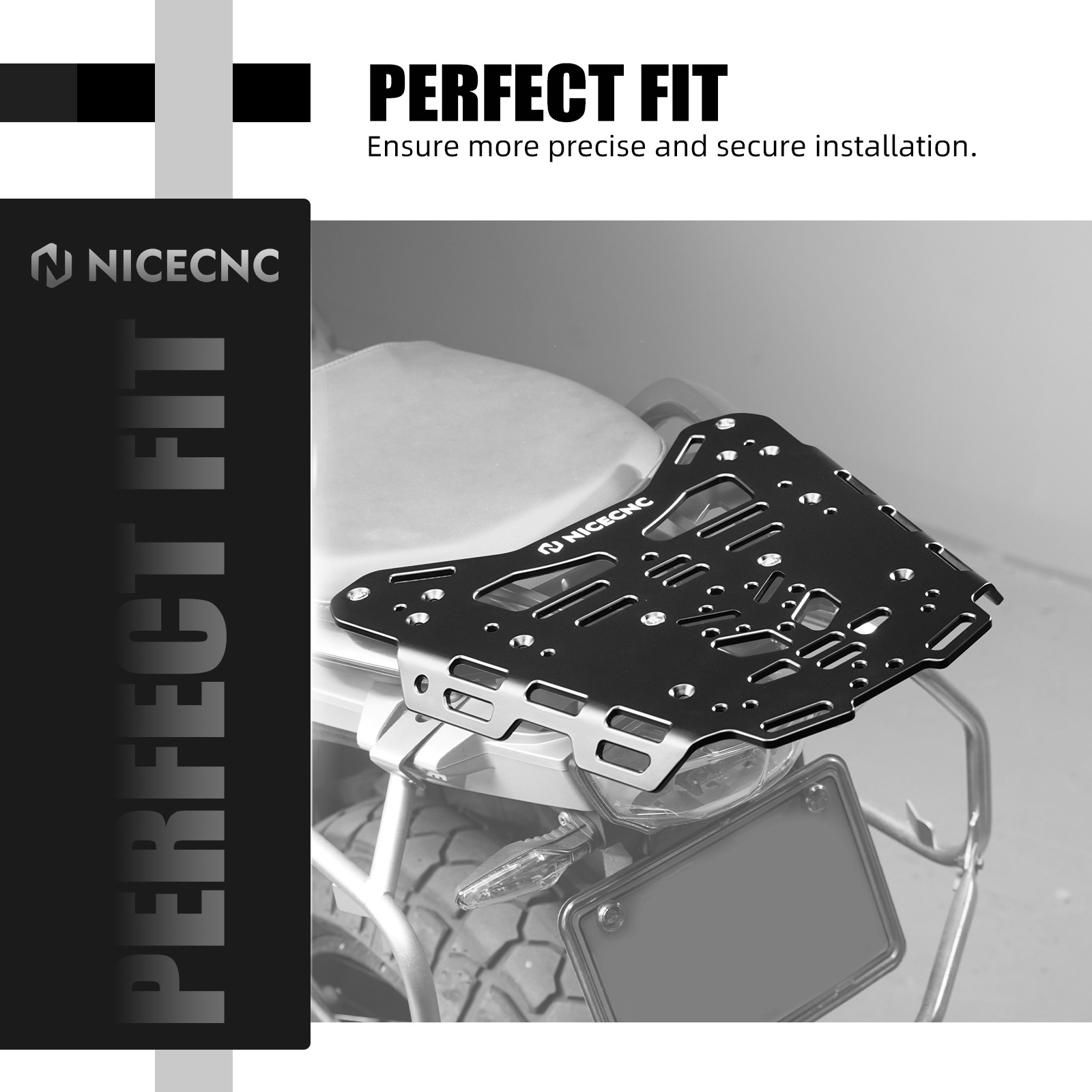 NICECNC For BMW R1250GS 2019-2023 Rear Tail Storage Rack Cargo Luggage Storage