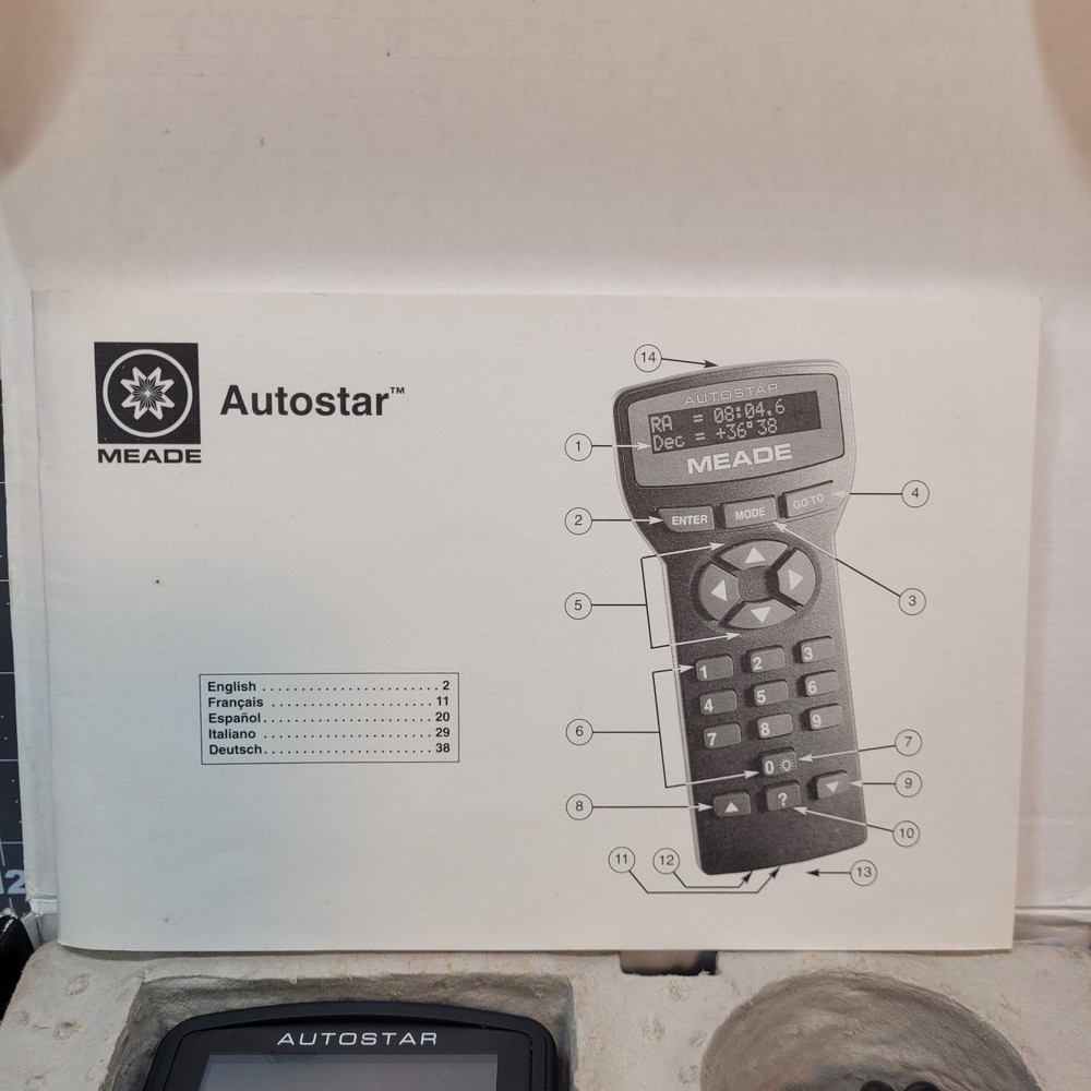 Meade AutoStar 495 ~ Autostar 35-4702-00 Telescope Controller 90° Lens Bundle