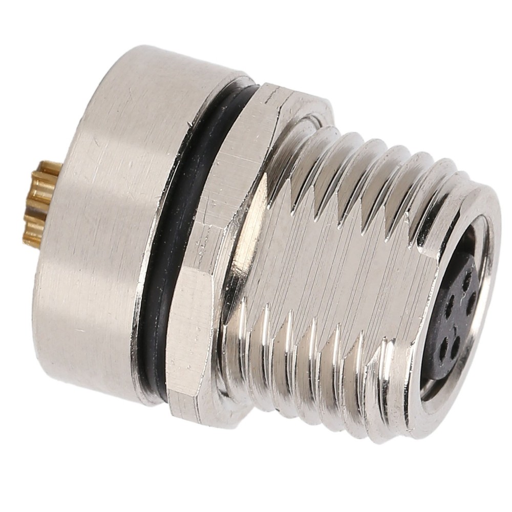 M8FS5 Panel Mounted Socket M8 IP67 Connector 5pin Plug Adapter Connector❀