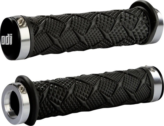 ODI ATV Xtreme Lock-On Grips Black/Silver J30XTB-S