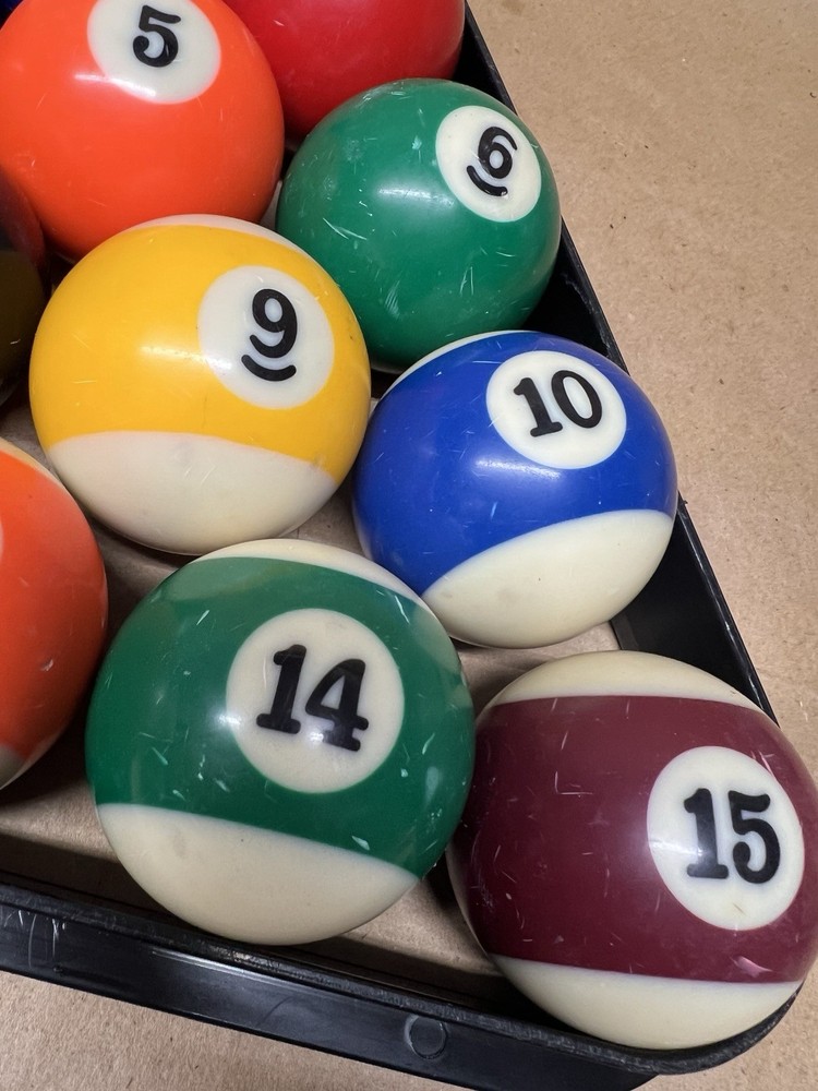 Vintage Billiard Pool Balls & Cue Ball Full Sets Replacement