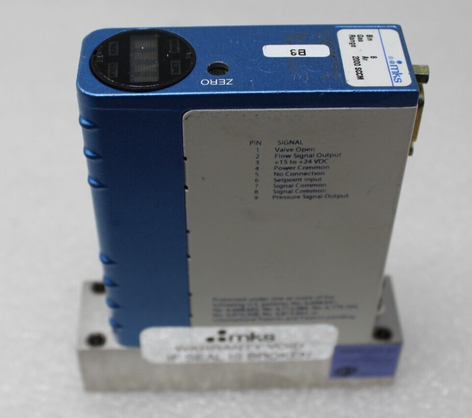 MKS Instruments πMFC Mass Flow Controller Gas : AR 2000 SCCM P6A004203HAT0