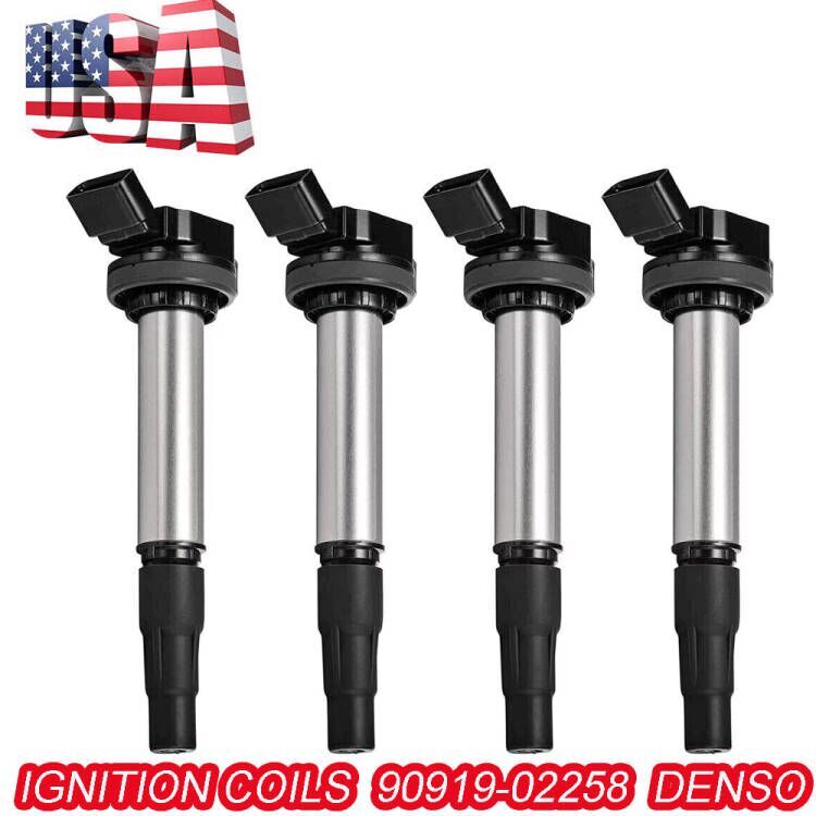 90919-02258 4PCS Genuine Ignition Coil For TOYOTA Corolla 2009-2013