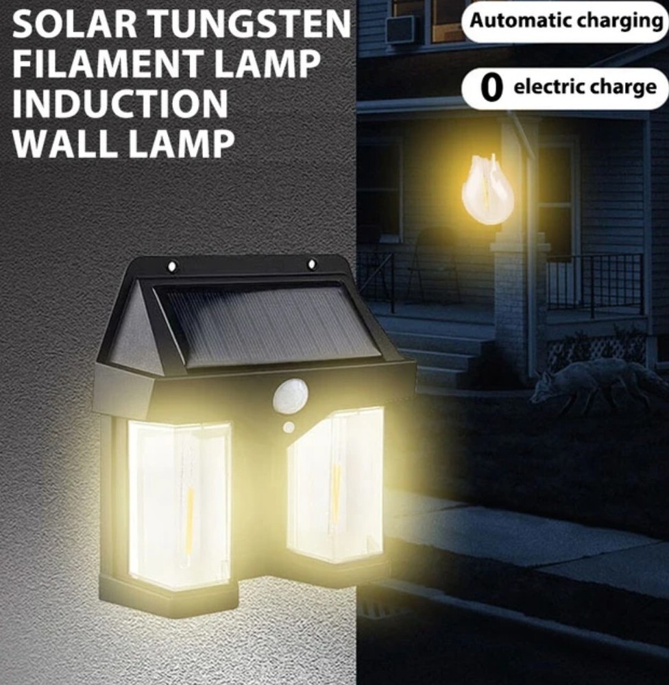 Double Solar Lantern With Motion Sensor And Twilight