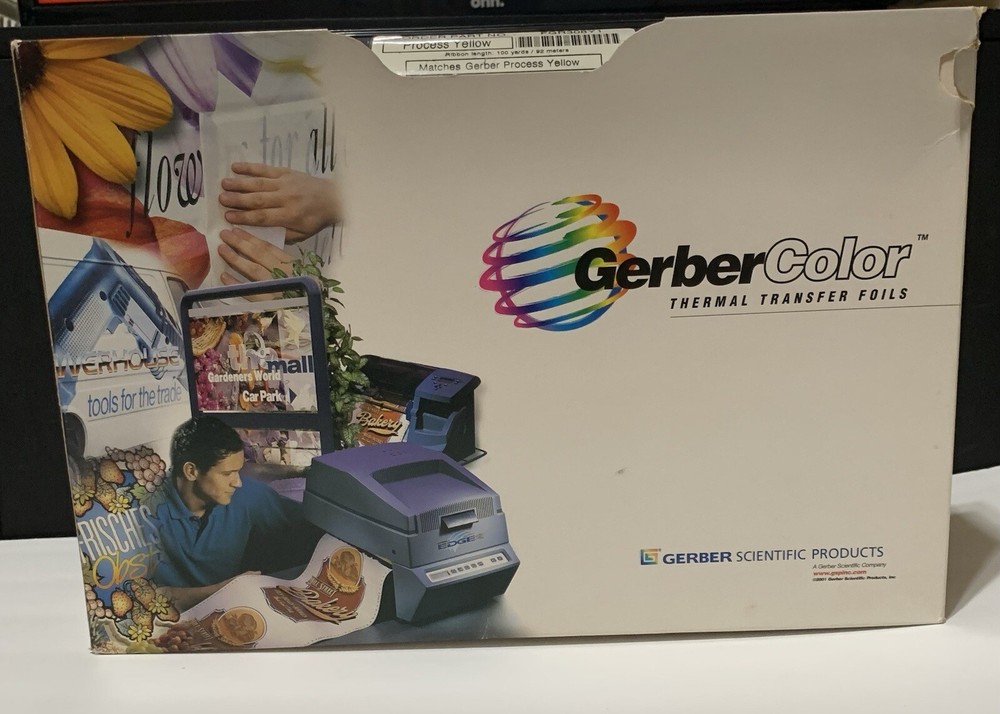 Gerber Edge Thermal Transfer Foil — Process Yellow