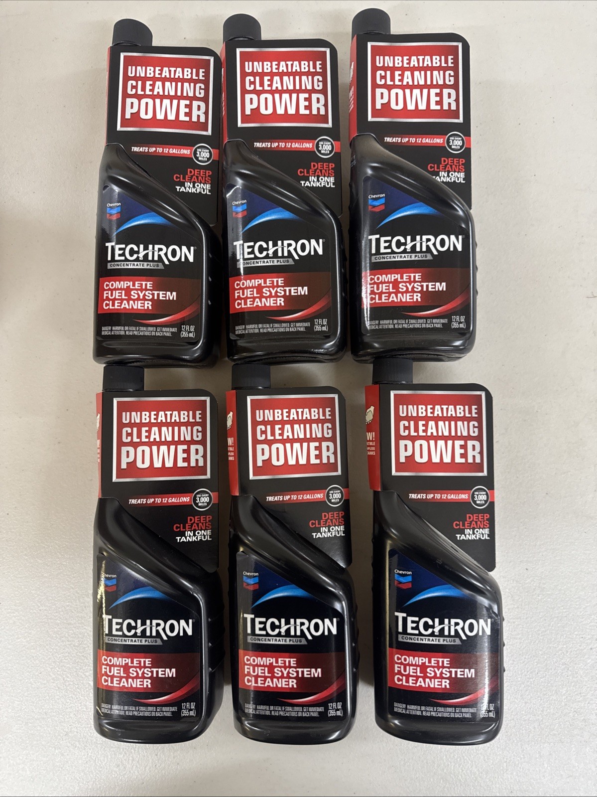 Chevron Techron 12oz Fuel System Cleaner Concentrate Plus – 6 Pack