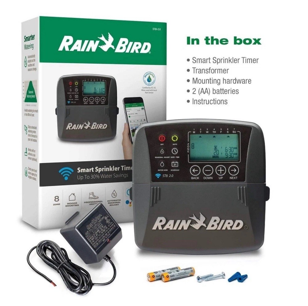 Rain Bird ST8I-2.0 8-Zone Indoor Irrigation System Controller -New In Box