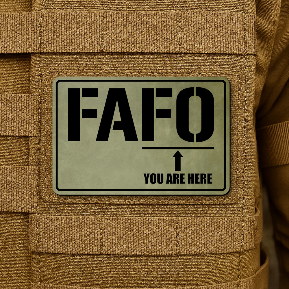 F-Around Find Out, Funny Found Out Stage Morale Patch, 2" x 3" Hook & Loop