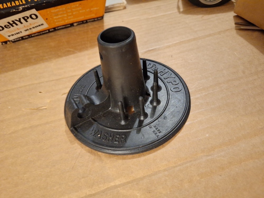DeHypo Turbulator Print Washer Original Box AJ Ganz Co Vintage Developing