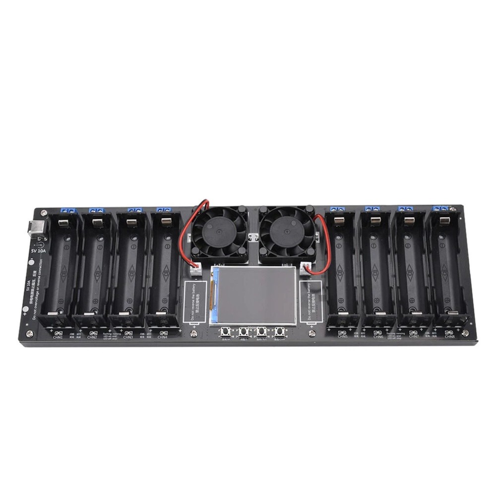 8CH 2.4in LCD Screen Internal Resistance Tester Charging Discharging DC