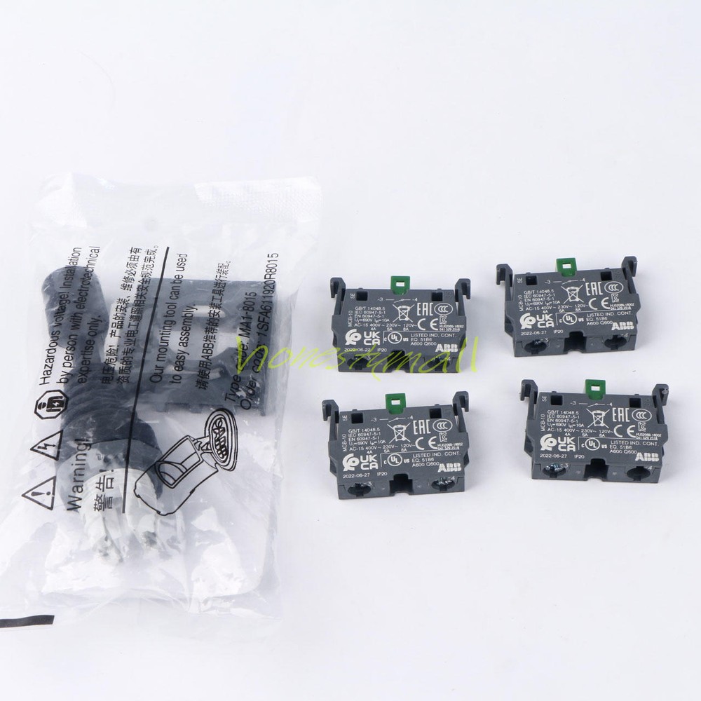 A New ABB Control Joystick Switch MJS6-40B with 4 MCB-10 Contacts Reset Type-