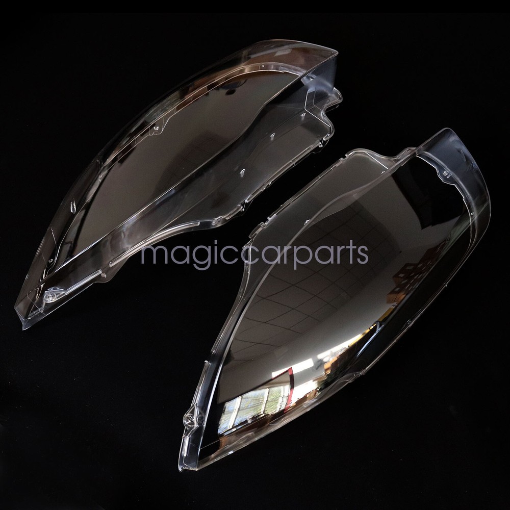 2Pcs Headlight Lens Cover Front LH+RH Fit BMW 1 Series E81 E82 E87 E88 2003-2011
