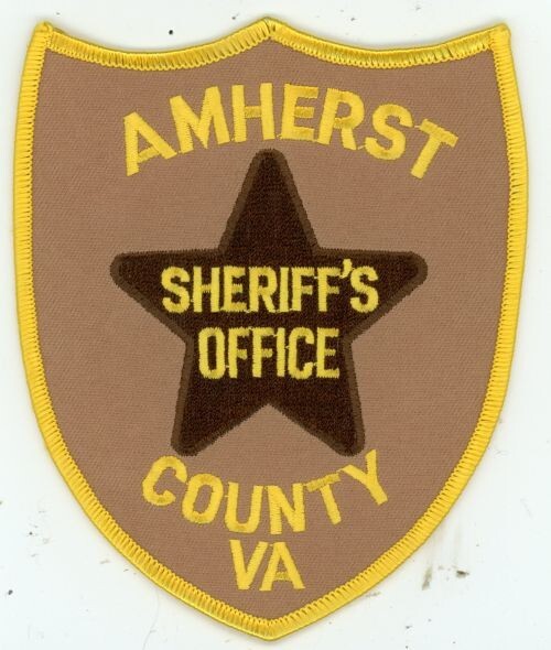 VIRGINIA VA AMHERST COUNTY SHERIFF NICE SHOULDER PATCH POLICE