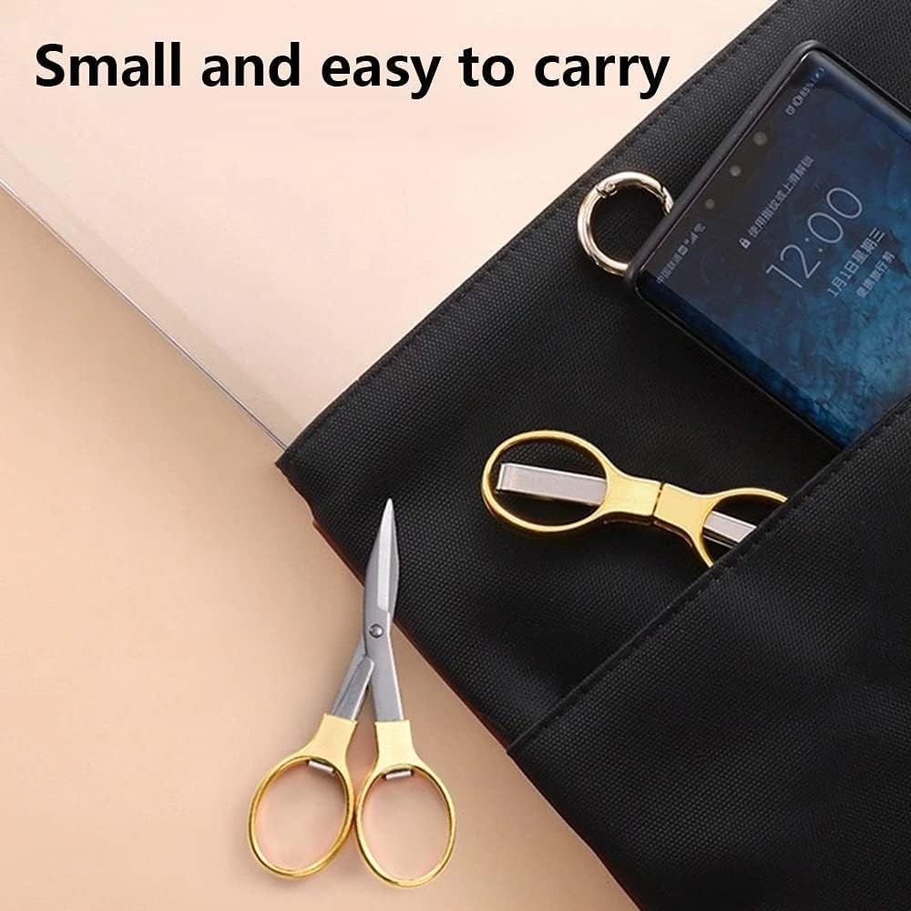 Travel-Friendly Folding Scissors - Stylish, Safe, and Versatile Cutting Tool