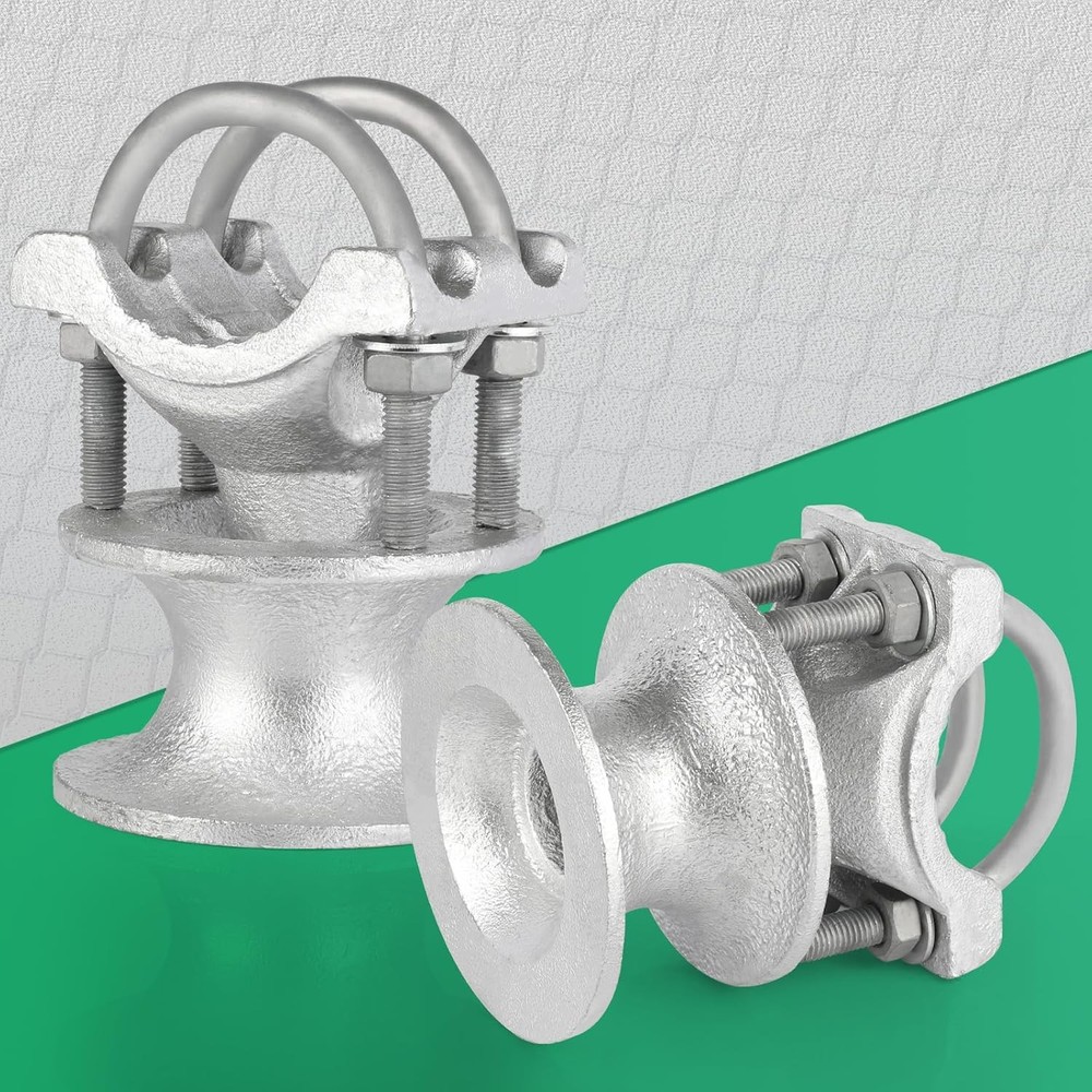 Mini Cantilevered Gate Rollers, Fits 2-3/8" Post & 1-5/8" Rail Fence 4 pack
