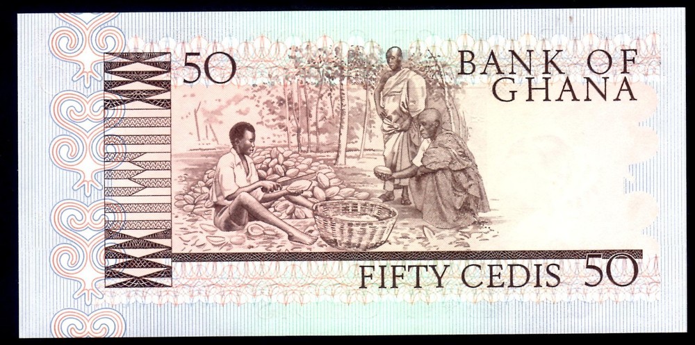 Ghana 50 Cedis, 1980, P22b Mint Unc