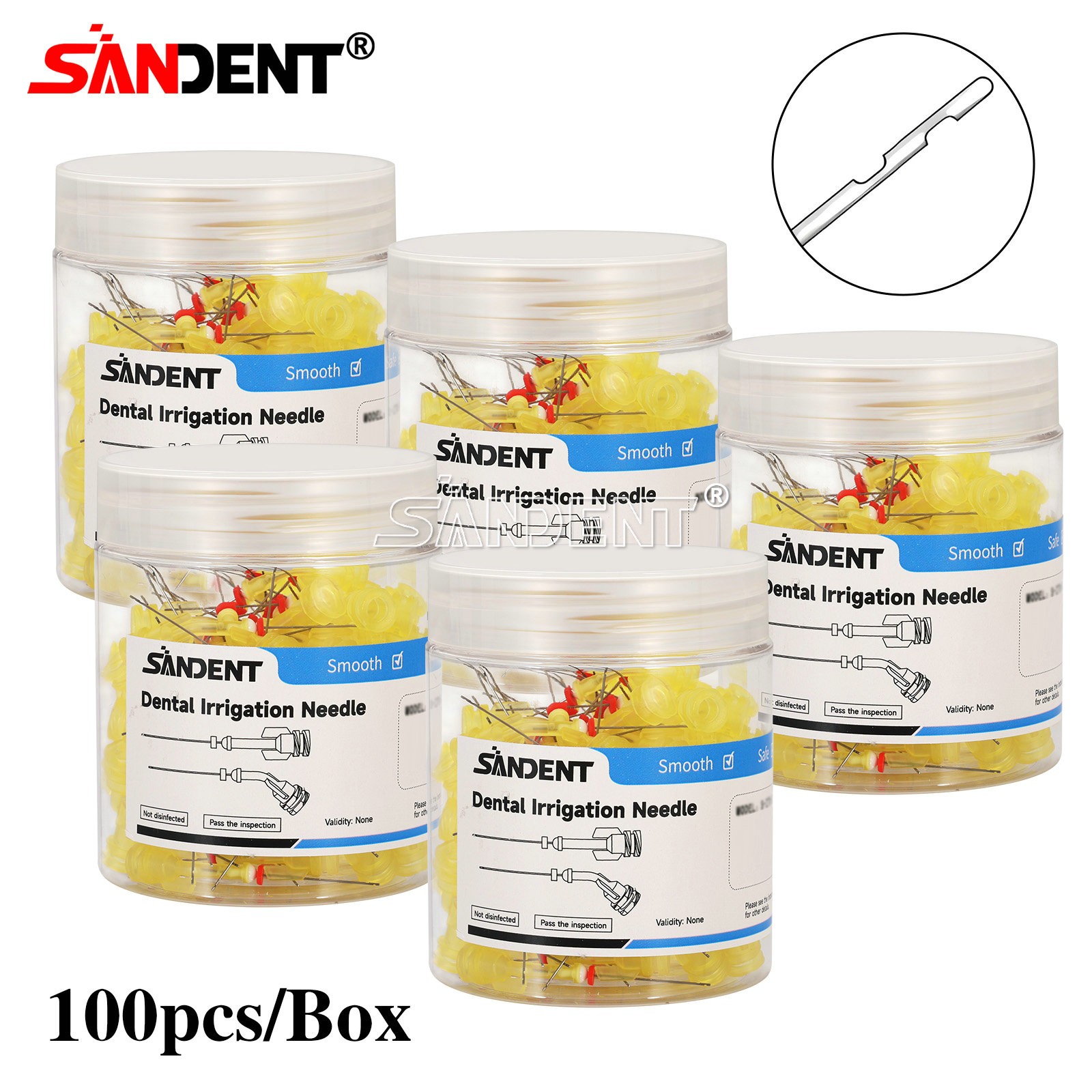 Dental Endodontic Endo Irrigation Needle Tip Disposable Root Canal Syringe Tips