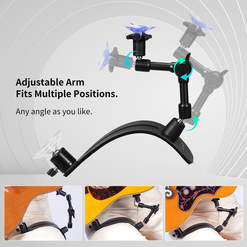 GUITTO Classical Guitar Balance Support - Guitar Practice Foot Stool Adjustable