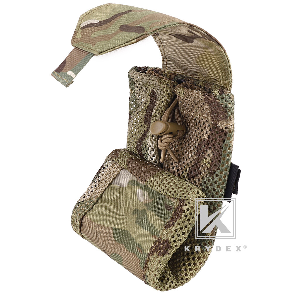 KRYDEX Tactical Mesh Dump Pouch Drop Pouch Magazine Recycling Pack MOLLE/BELT