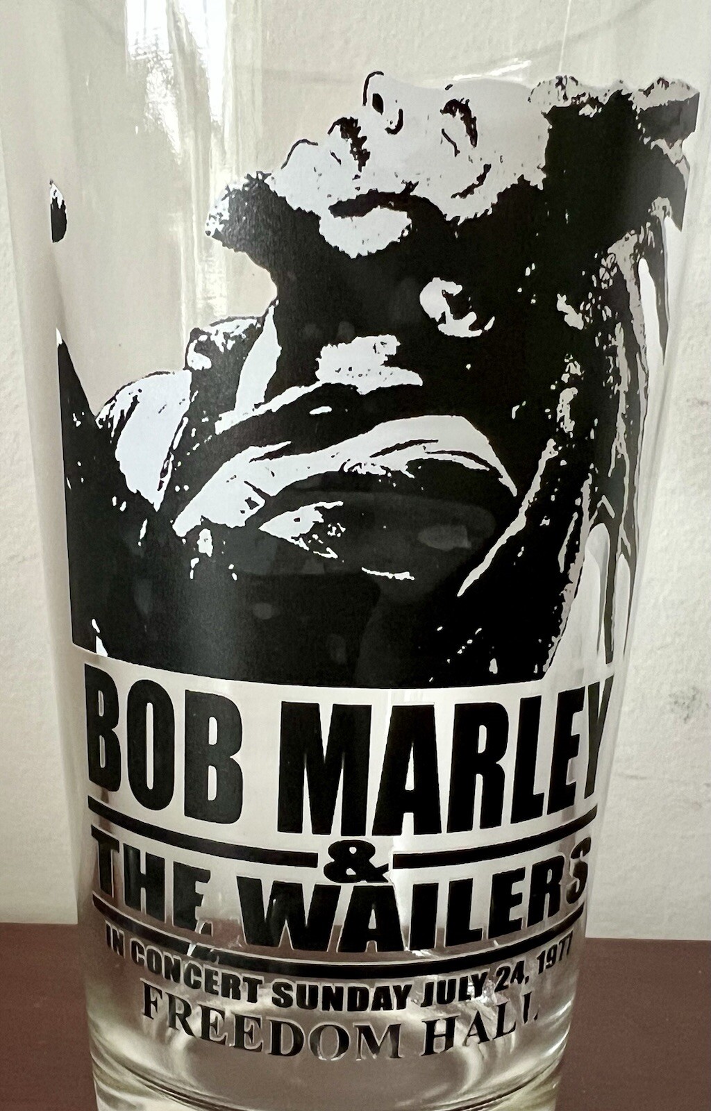 Vintage Bob Marley & the Wailers Concert Sunday July 24, 1977 Freedom Hall Glass